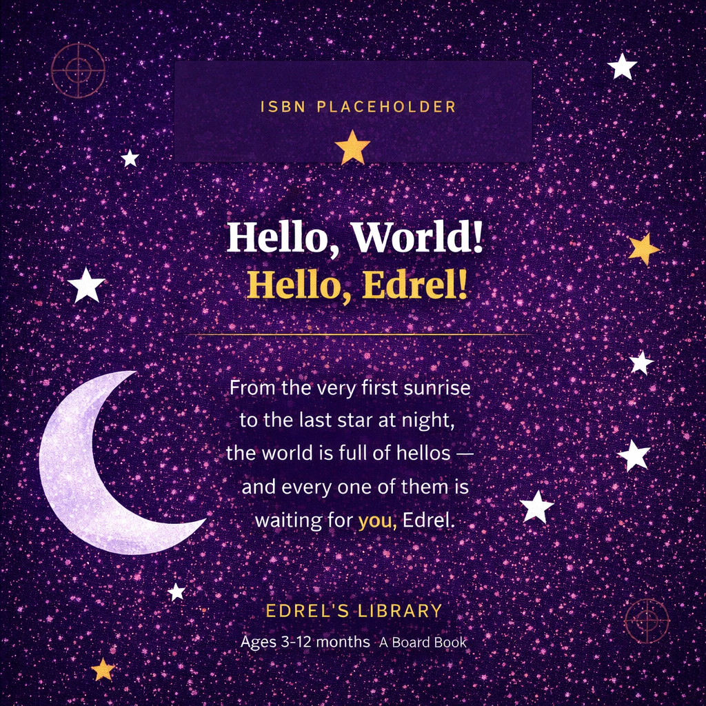 Hello, World! Hello, Edrel!